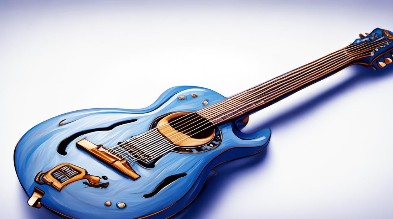 吉他q版，吉他q版手繪